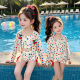 ຊຸດລອຍນ້ຳເດັກຍິງ summer style cherry polka dot Children's Princess swimsuit split baby girl suspender swimsuit