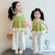 Mint Mambo Girls Suit ແບບ Summer ຊຸດສອງສິ້ນ