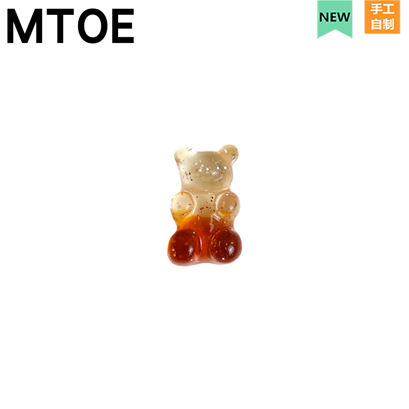 MTOE 小号渐变熊Crocs洞洞鞋配饰diy鞋带扣卡通配件鞋花扣1-4 - 图0