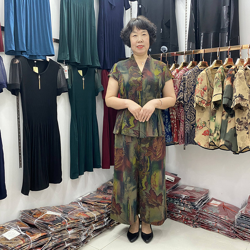 中老年女装阔太太时尚套装 夏装新款阔腿裤遮肚短袖妈妈两件套 2021 中老年女装阔太太时尚套装 夏装新款阔腿裤遮肚短袖妈妈两件套 2021