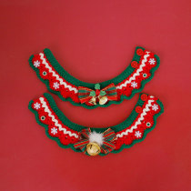 Kitty Christmas Item Circle New Years Eve Neck Pets Holiday Gifts Neck Ornaments Pooch Cute Bib Photo Supplies