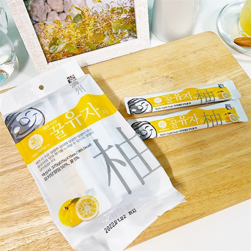 韩国进口jejun-farm济州岛特产蜂蜜青橘柑橘柚子茶速溶浓缩果茶 - 图2