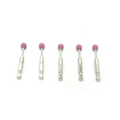 粉色六角柄打磨头得力小米充电螺丝刀6.35mm杆砂轮打磨头电钻磨头 - 图2