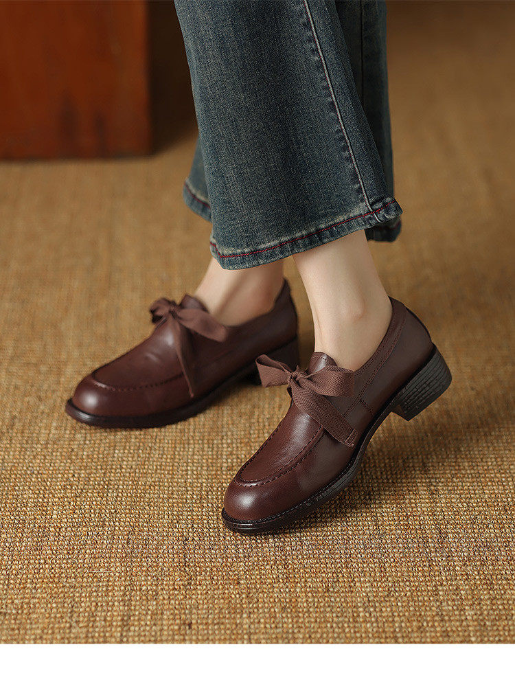 2026新款真皮复古风小个子轻便洋气高级气质百搭深口单鞋,淘宝优惠券,粉丝福利购,淘宝优惠卷