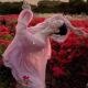 2025 Summer Super Dopamine Runaway Princess Lantern Sleeve Dance Wear Korean Holiday Fragrance Style Pink Top