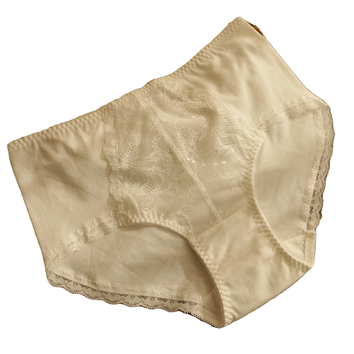 新款薄款莫代尔棉内裤女中高腰舒适无痕包臀大码胖mm蕾丝边三角裤 - 图3