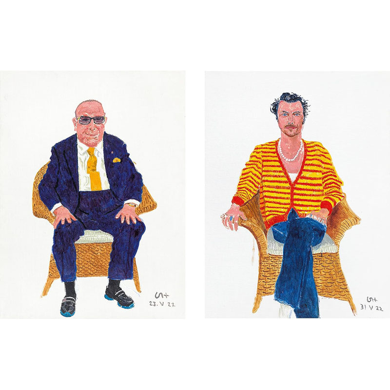 【现货】英文原版David Hockney: Normandy Portraits 大卫·霍克尼：诺曼底肖像 艺术画册书籍 - 图2