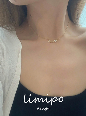 21新款潮925纯银镀k金女ins颈链