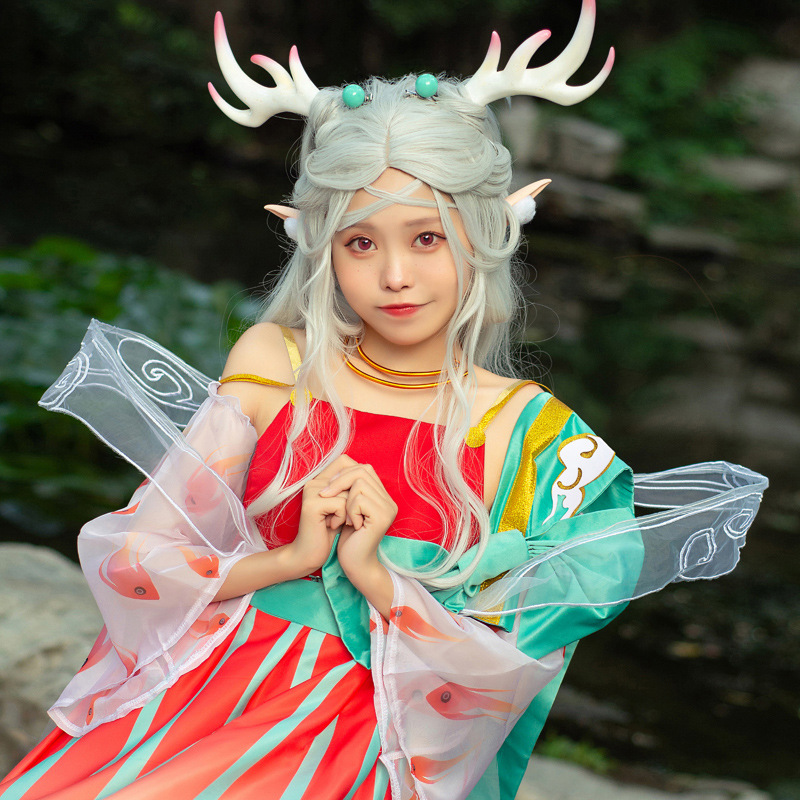 农药cosplay服瑶遇见神鹿可爱古风荣耀游戏套装cosply服装女-图0