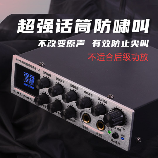 Home karaoke reverberator anti-howling