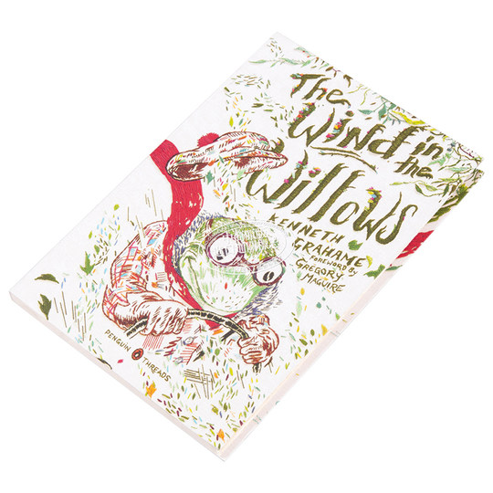 Предпродажа Ручная вышивка пингвина Классическая серия Книга с необработанными краями Книга «Ветер в ивах» Английский оригинал Кеннет Грэм Кеннет Грэм Чжуншан Оригинал