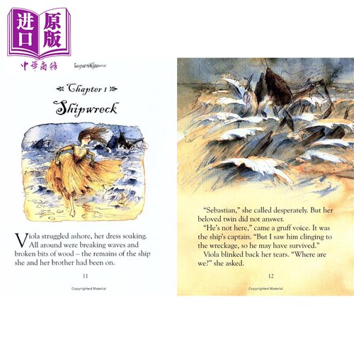 插画故事 莎士比亚 Usborne Illustrated Stories from Shakespeare 英文原版小初文学 儿童绘本故事书 精装 7岁+【中商原版】 - 图1
