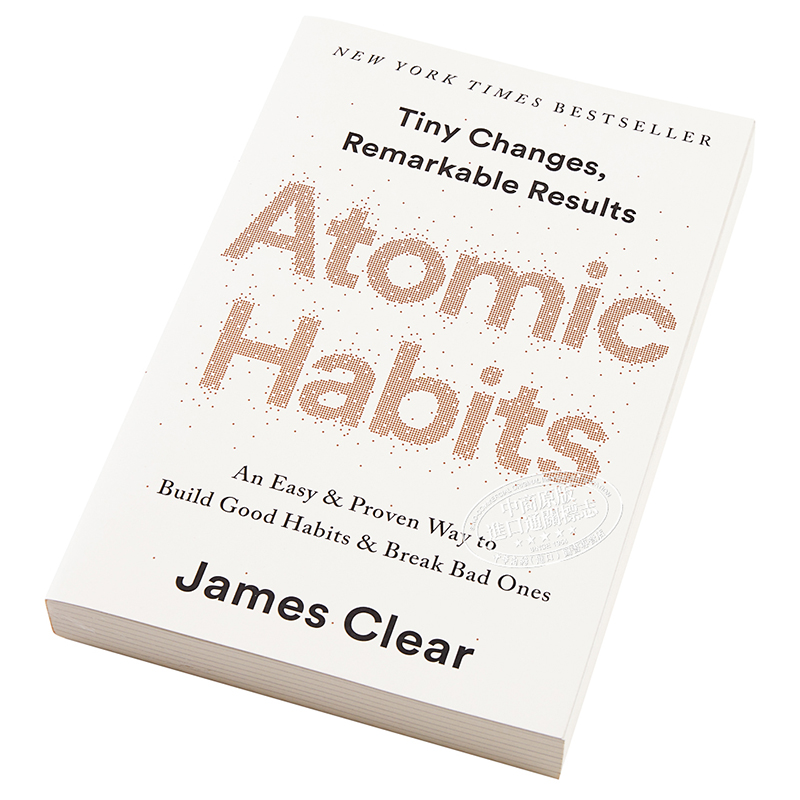 原子习惯英文 atomic habits 原子习惯 建立好习惯 打破坏习惯 英文原版 Atomic Habits James Clear 自我成长 自我提升【中? - 图1