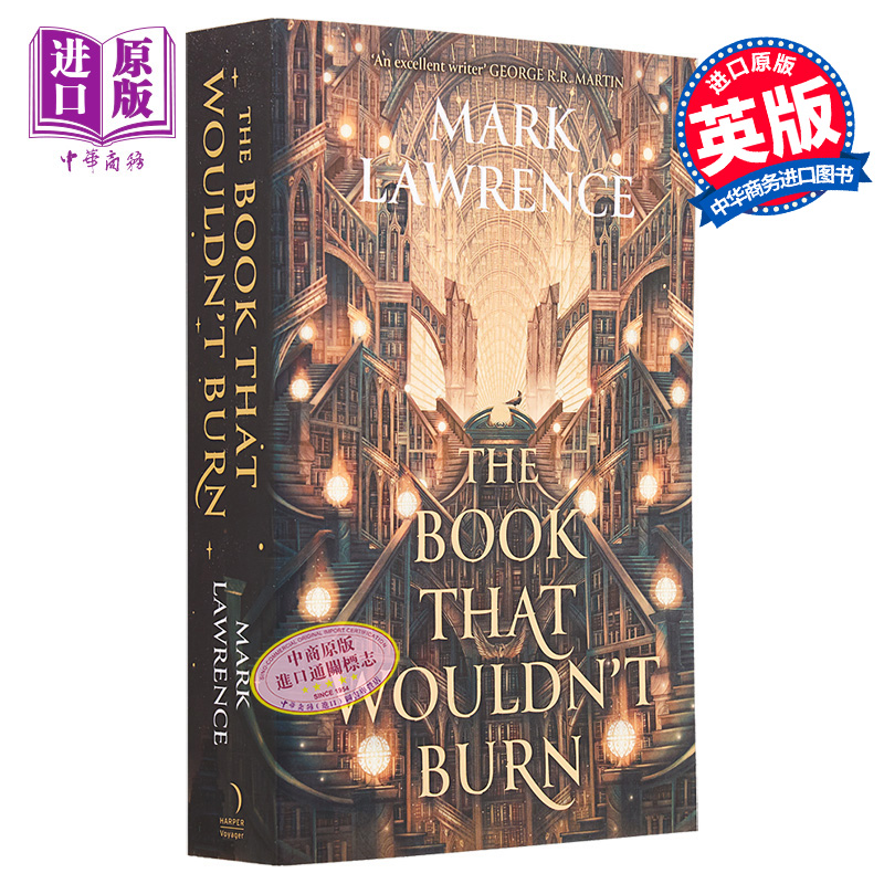 预售图书馆三部曲系列第1部不会燃烧的书 The Book That Wouldn t Burn英文原版 Mark Lawrence奇幻小说【中商原版】-图0