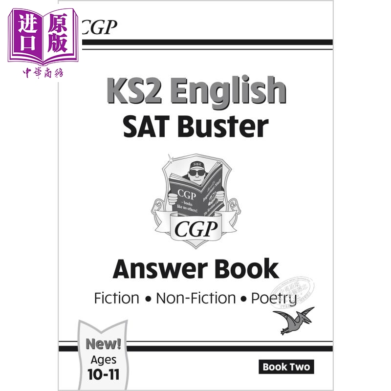 现货 CGP New KS2 English Reading SAT Buster Book 2英国小学毕业考试阅读理解备考教辅4册套装2 10-11岁有答案【中商原版】-图0