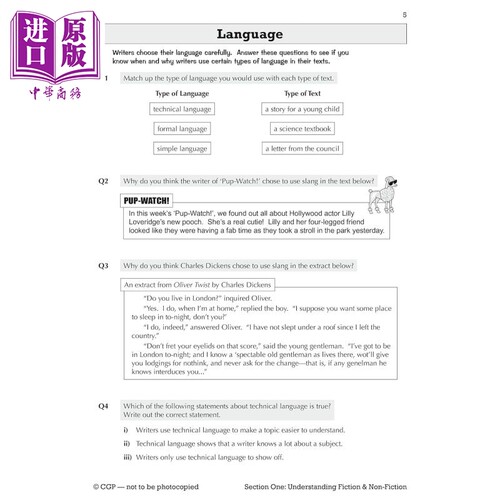 英国CGP KS3 English Workbook (with answers)【中商原版】 - 图2