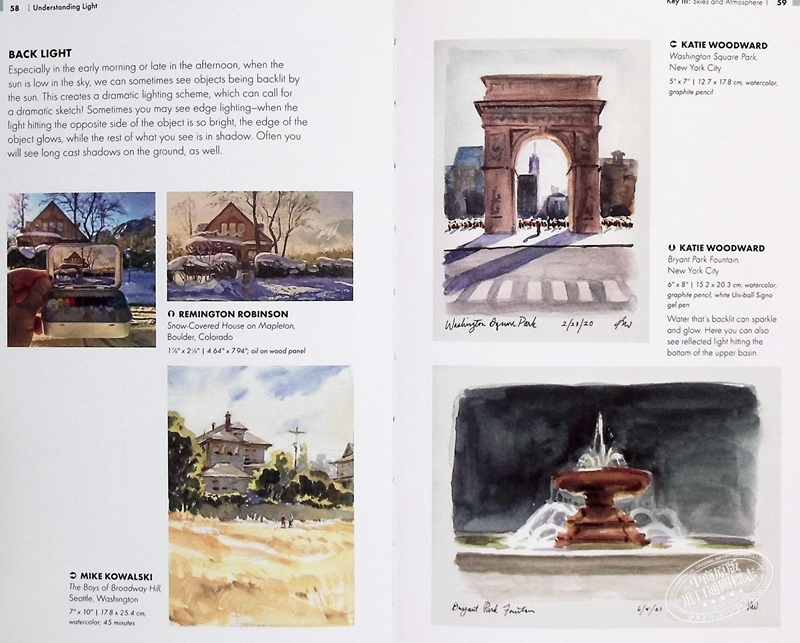 预售 The Urban Sketching Handbook Understanding Light 进口艺术 户外速写手册了解光【中商原版】 - 图2