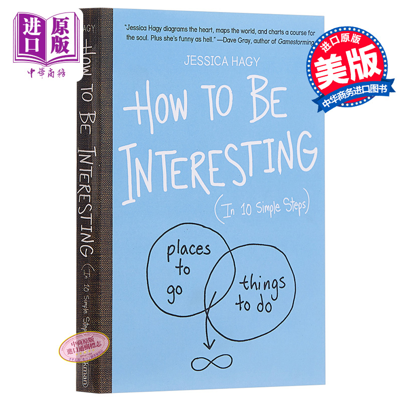 预售 【中商原版】其实你也可以很有趣 英文原版 How to Be Interesting Jessica Hagy 洁西卡哈吉 Workman - 图0