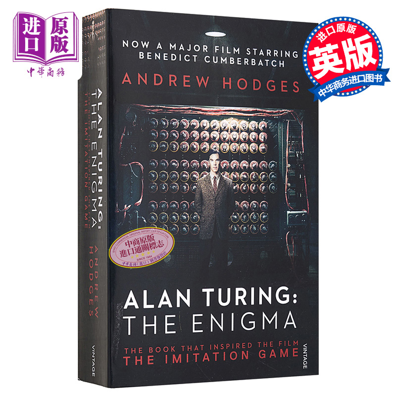 现货【中商原版】Alan Turing the Enigma艾伦图灵模仿游戏英文原版夏洛克扮演卷福本尼迪克特·康伯巴奇主演电影小说-图0