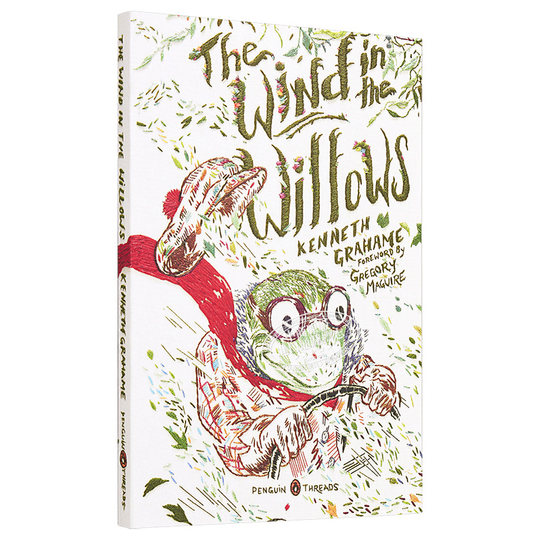 Предпродажа Ручная вышивка пингвина Классическая серия Книга с необработанными краями Книга «Ветер в ивах» Английский оригинал Кеннет Грэм Кеннет Грэм Чжуншан Оригинал