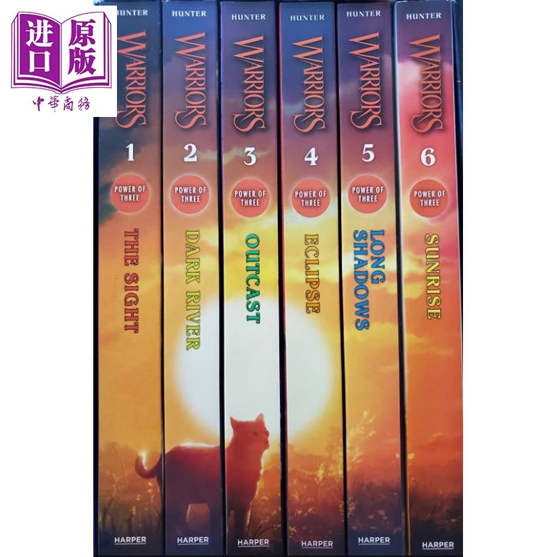 猫武士三部曲三力量6册 赠音频 620~770L Warriors Power of Three 英文原版 传奇的猫族成长励志 儿童文学桥梁章节书小说【中商原,淘宝优惠券,粉丝福利购,淘宝优惠卷