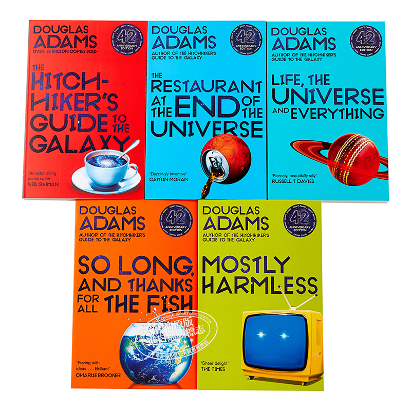 现货银河系搭车客指南全集套装英文原版 The Complete Hitchhiker's Guide to the Galaxy Boxset科幻小说 Douglas Adams系列-图1