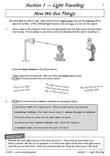 英国CGP原版 Science Workout 科学练习册 Year  1-6 年级英文原版 Growing Plants Everyday Materials Light Forces Plant Life - 图2