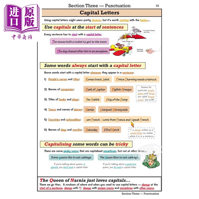 英国CGP教材 KS3 English Study Guide Grammar 中学英语学习指导教辅2册 单词拼写 标点符号 语法 11-13岁 初中【中商原版】 - 图3