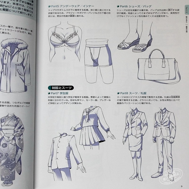 数码插画的服装画法事典clip Studio Paint电脑绘图服装技巧讲座日文原版デジタルイラストの服装描き方事典 中商原版 物联网设备 物联网传感器 智能家居及智能设备商城