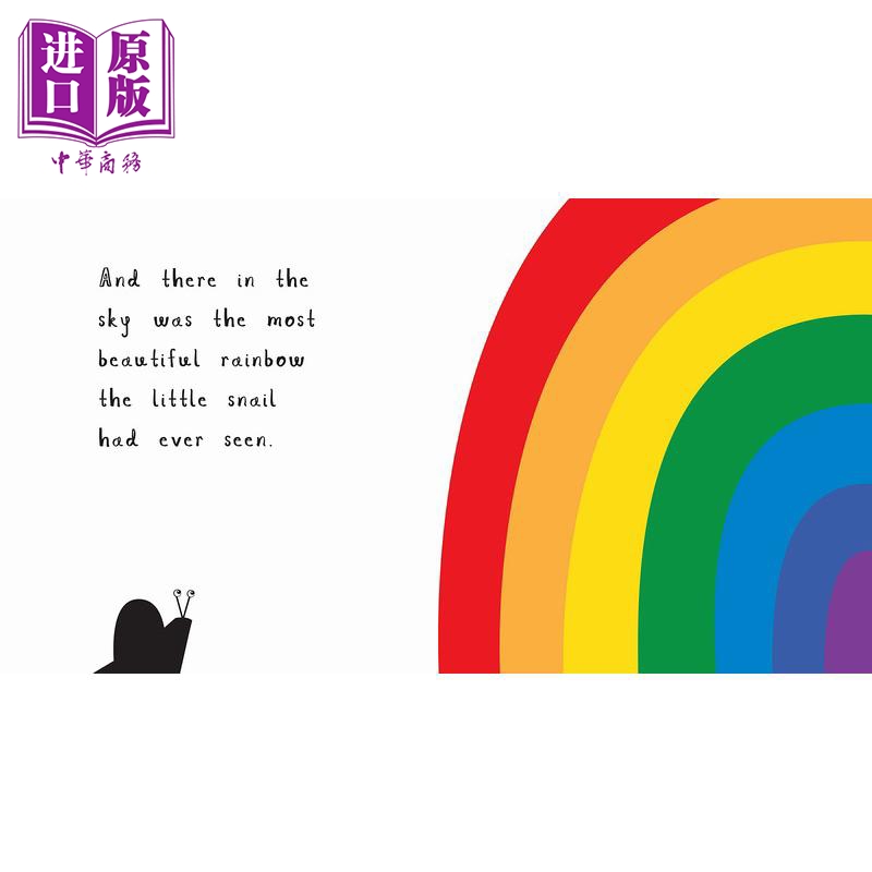 艳丽的蜗牛The Rainbow Snail 英文原版 儿童早教认知识物亲子绘本 早期学习图画书 精装绘本 设计精美 进口童书【中商原版】 - 图2