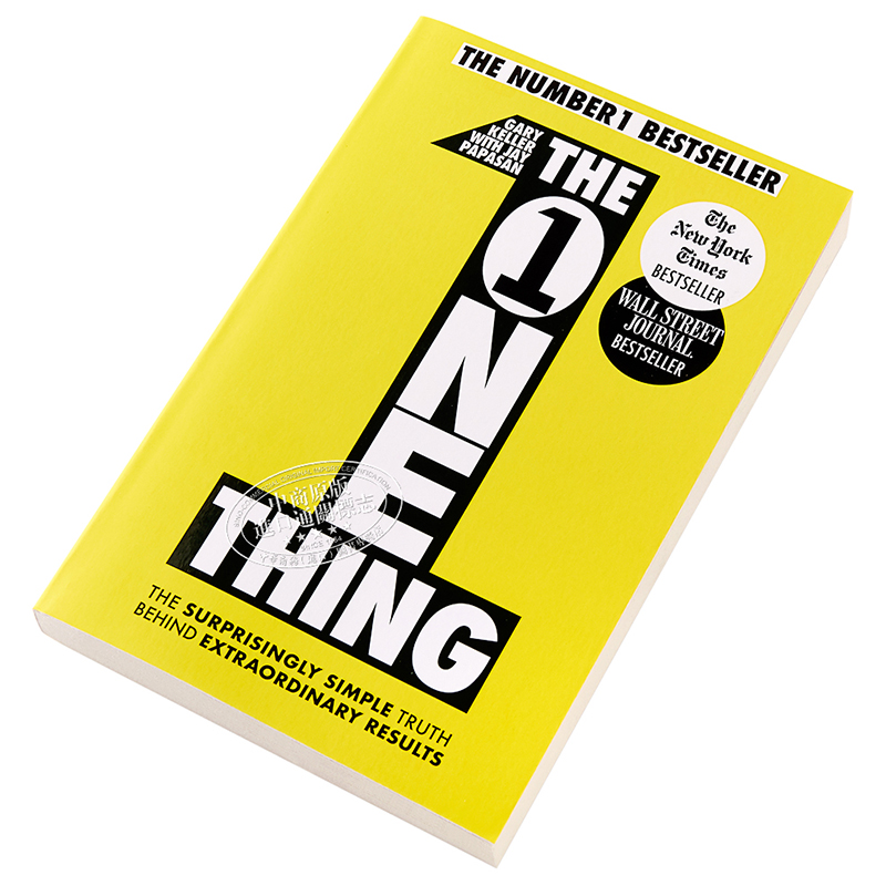 现货重要的事只有一件成功从聚焦一件事开始英文原版 The One Thing Gary Keller企业管理加里凯勒杰帕帕森【中商原版】-图1