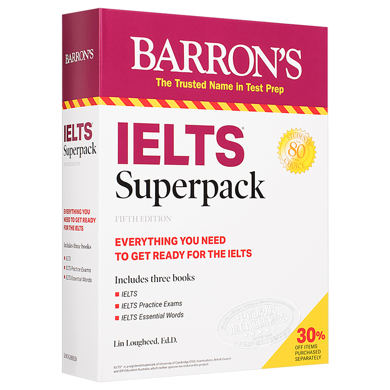 预售 IELTS Superpack Barron's Test Prep英文原版Lin Lougheed【中商原版】 - 图3