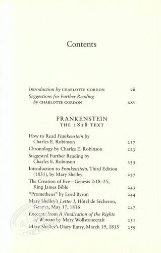 【中商原版】科学怪人（1818年版）英文原版 Frankenstein: The 1818 Text 玛丽·雪莱 弗兰肯斯坦 Mary Shelley 经典名著 - 图2