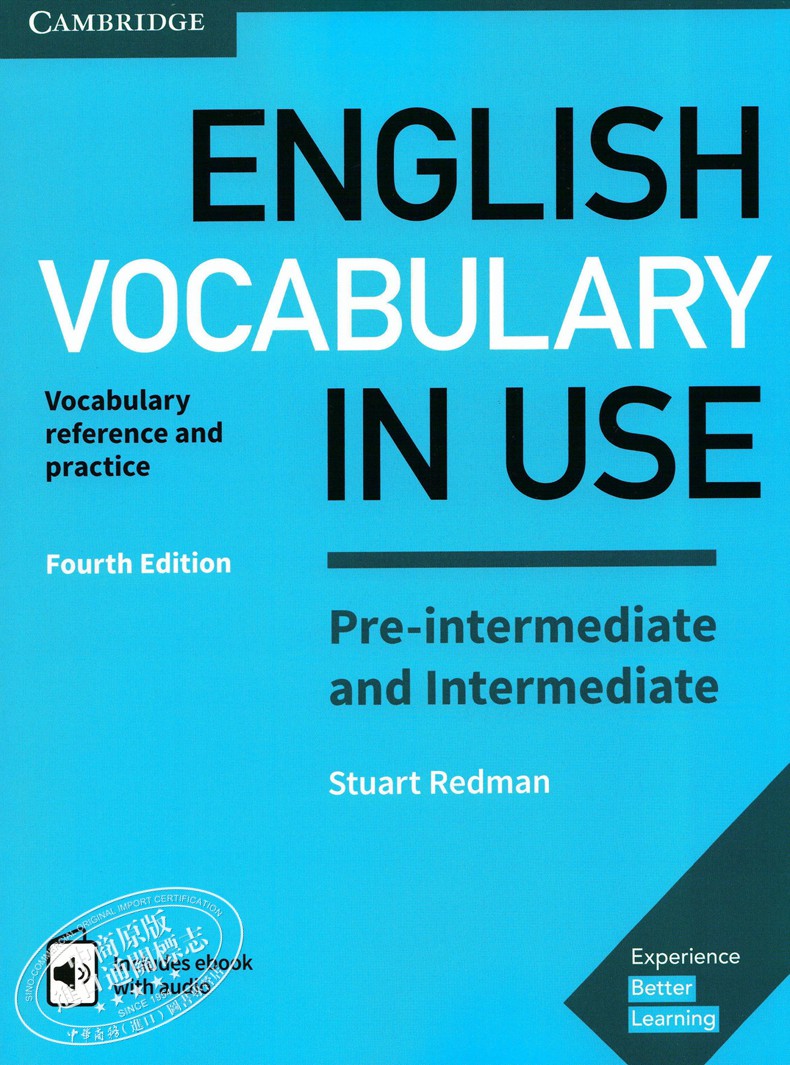 english vocabulary in use Pre-intermediate and Intermediate【中商原版】剑桥初级英语词汇英式英语配答案和电子书英?-图0
