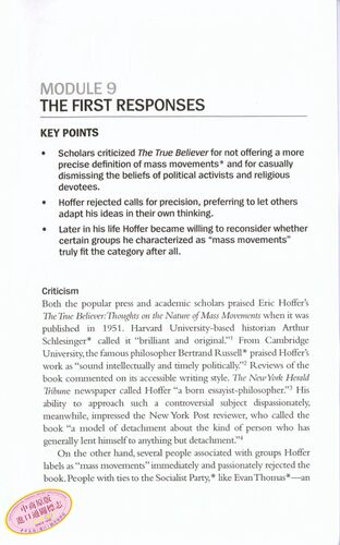 An Analysis of Eric Hoffers the True Believer对埃里克 霍弗 真正的信徒 关于大众运动本质的想法 的分析 【中商原版】 - 图3