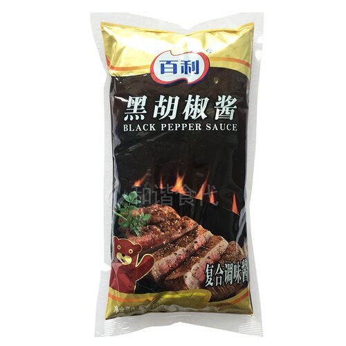 百利黑胡椒酱黑椒酱1kg烤肉拌饭火锅蘸料牛排手抓饼酱复合即食品 - 图3