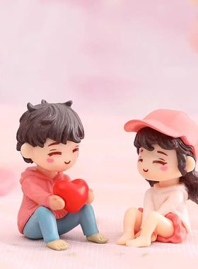 微景观可爱少女心送礼物情侣摆件