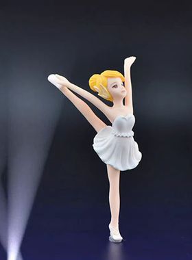 微景观芭蕾舞女孩造景装饰摆件