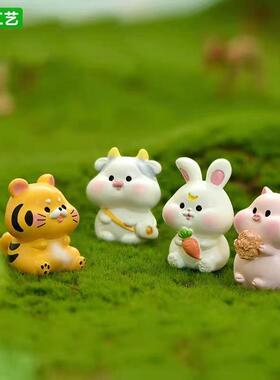 鼠牛虎兔龙蛇马羊猴鸡狗猪摆件