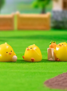 微景观创意农家乐小鸡仔萌粒摆件