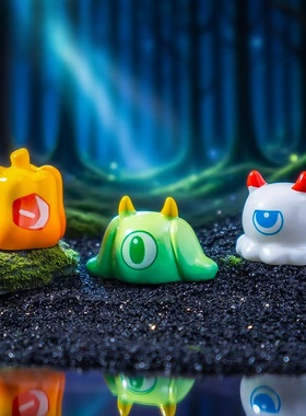 可爱独眼小幽灵公仔造景装饰摆件