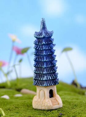 微景观九层灯塔雷峰塔造景摆件