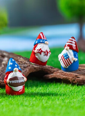 自由小矮人微景观车载桌面小摆件