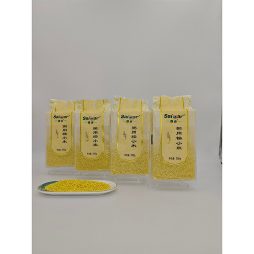赛亚粥用糯小米 山西产农家粘小米 月子小米粥辅食杂粮500g - 图1