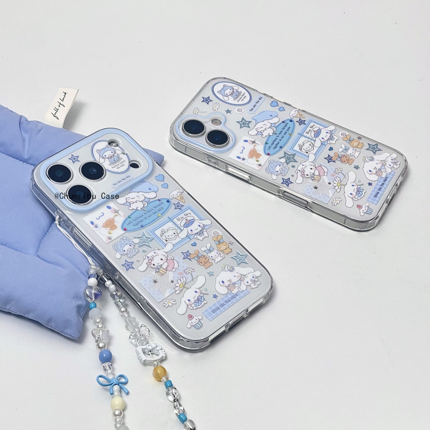 春日部防卫队Fighting｜日韩ins风可爱卡通镭射烫金蓝色玉桂狗适用苹果17/16promax手机壳双面iphone15/14/13,淘宝优惠券,粉丝福利购,淘宝优惠卷