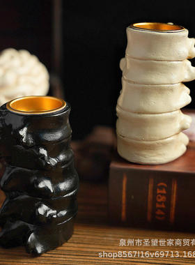 跨境新品热销万圣节摆件烛台高级感恐怖摆件心脏装饰用品复古道具