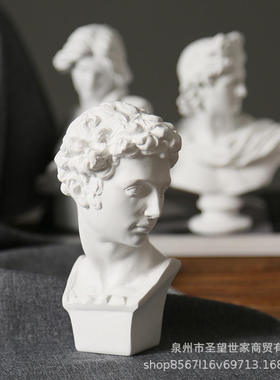 小号小卫朱利亚诺树脂雕像头像石膏·美第奇素描手办北欧风人物树