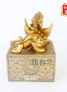 香港正品李居明2026马年吉祥物工艺品北位六白挡刹大辟牙摆件斑彩