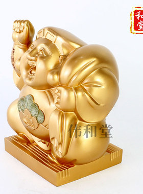 香港正品 李居明2026马年吉祥物工艺品 财神惠比寿 摆件