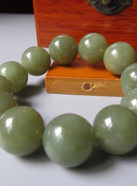 天然黄口料手链男款新疆和田玉